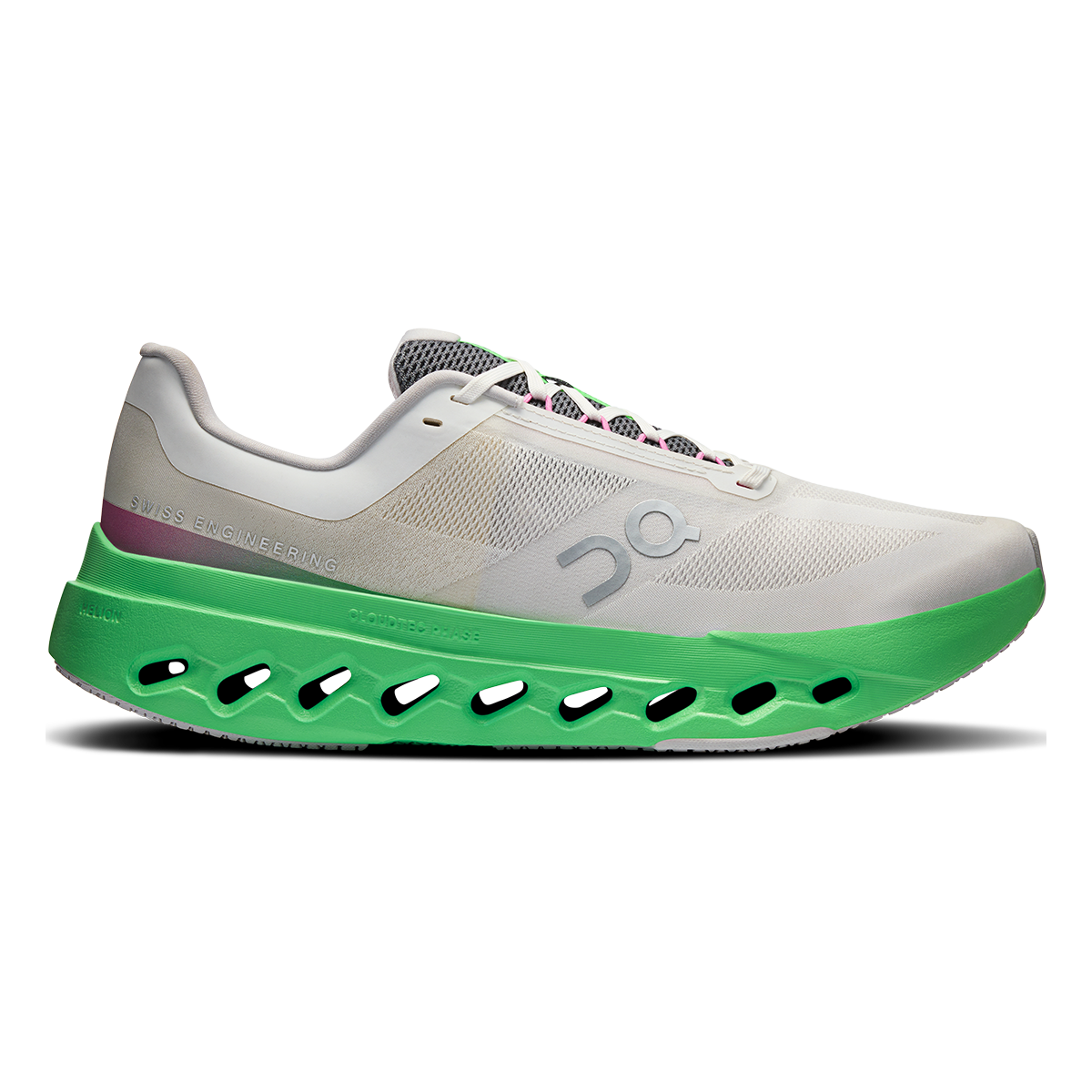 Zapatillas On Cloudsurfer Next Hombre - Gris lobo / Verde melón - vista 1