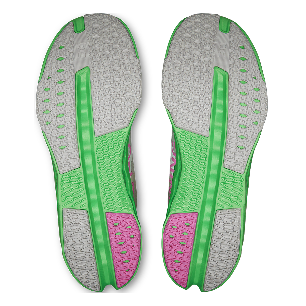 Zapatillas On Cloudsurfer Next Hombre - Gris lobo / Verde melón - vista 4