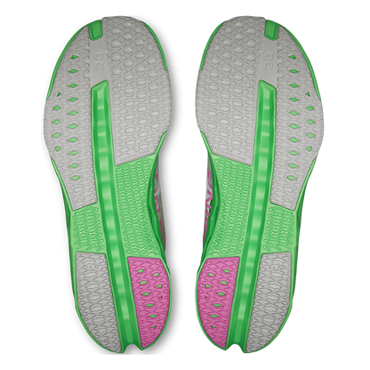 Zapatillas On Cloudsurfer Next Hombre - Gris lobo / Verde melón - vista 4