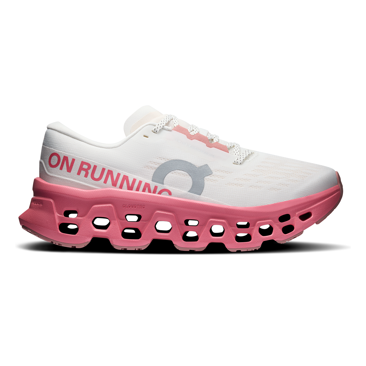 Zapatillas On Cloudmonster 3 Mujer - Marfil / Rosa camelia - vista 1