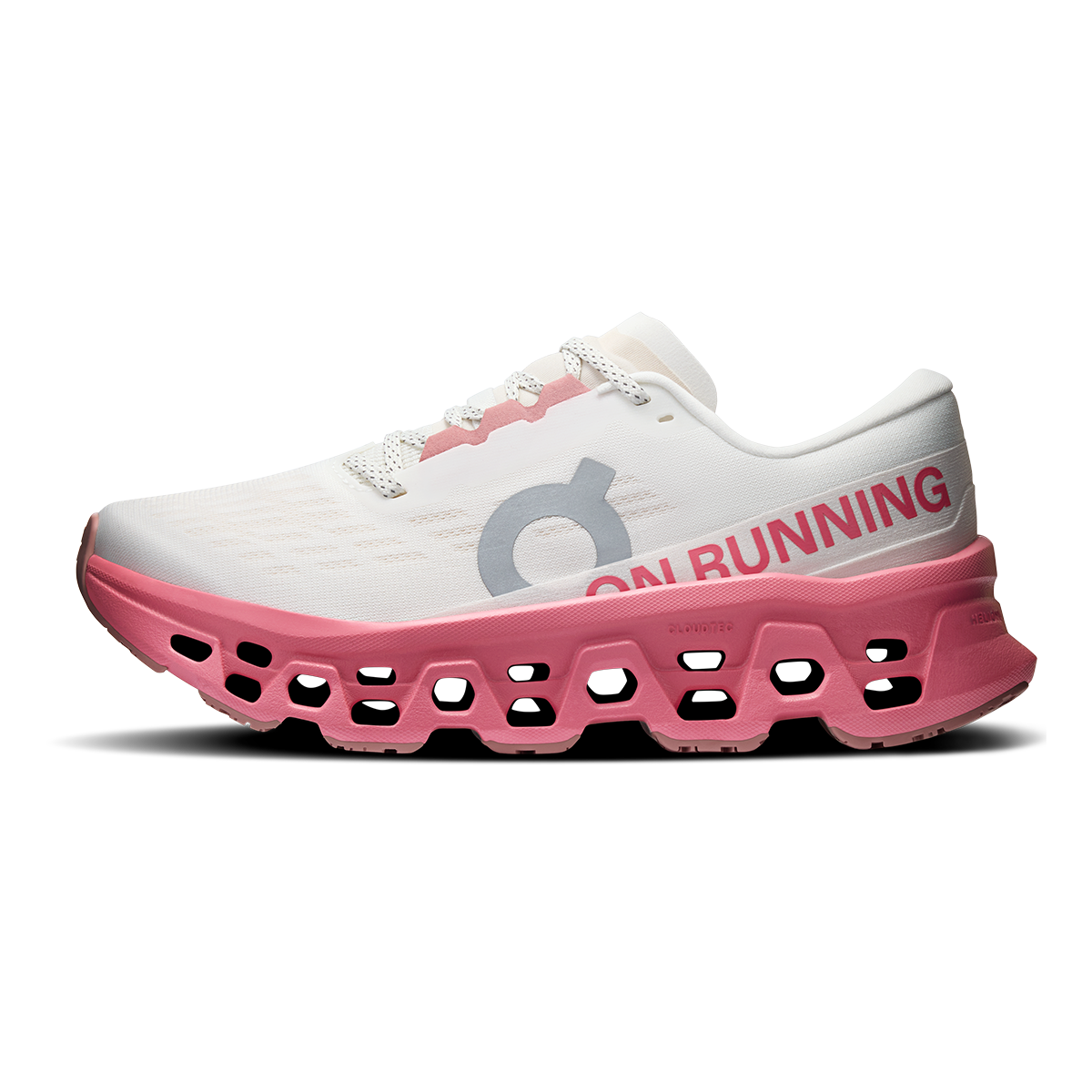 Zapatillas On Cloudmonster 3 Mujer - Marfil / Rosa camelia - vista 2